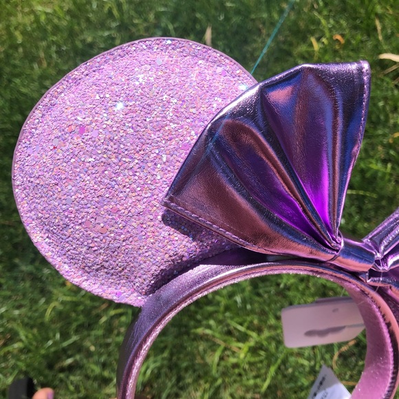 Disney Parks lilac glitter adult ears NWT main image 6